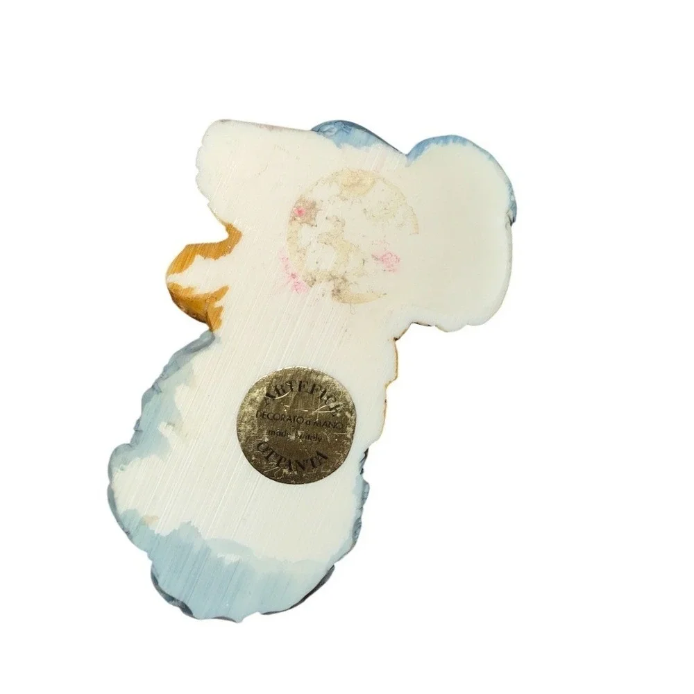 Calico Kittens Ti Amo Bunny Couple Figurine Easter Decor Hand Painted 4in‎